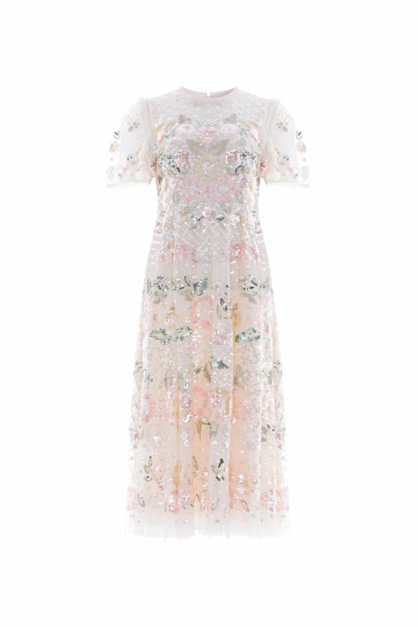 Needle & Thread Rosalie Short Sleeve Ballerina Dress