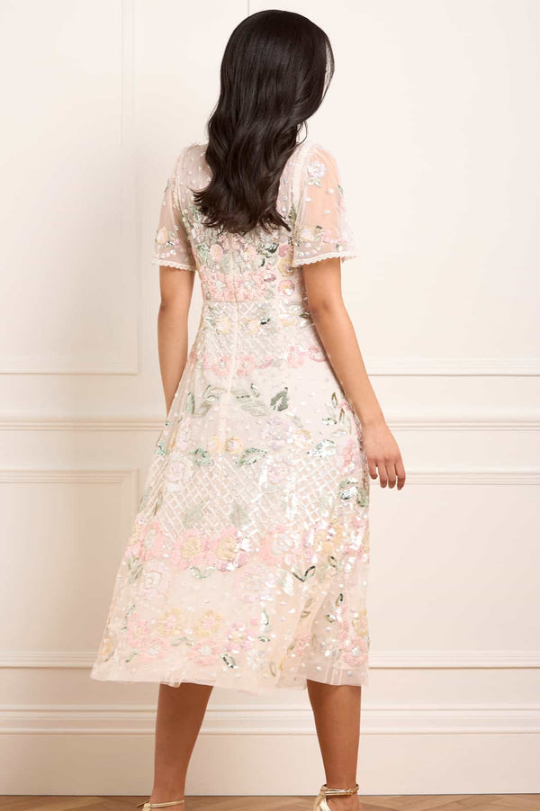 Needle & Thread Rosalie Short Sleeve Ballerina Dress