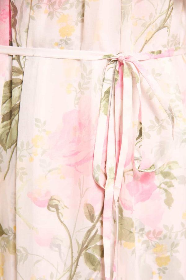 Needle & Thread Rose Chiffon Off-Shoulder Ankle Gown