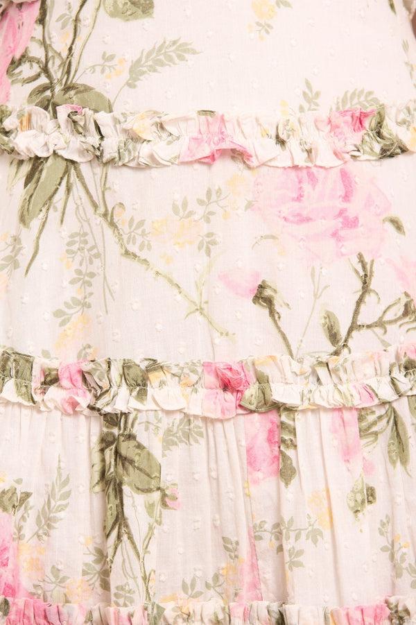 Needle & Thread Rose Cotton Backless Ankle Gown