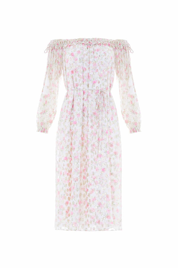 Needle & Thread Rose Ditsy Lurex Midaxi Dress