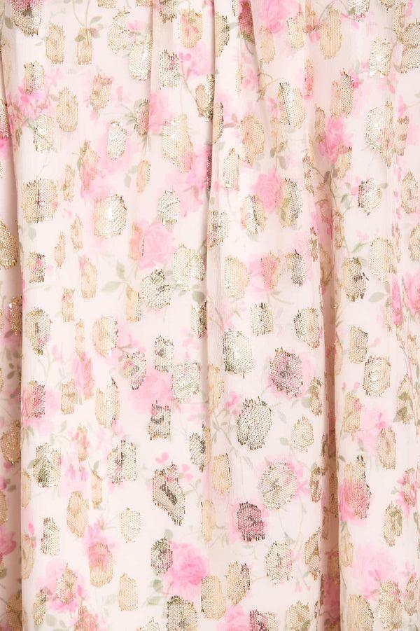Needle & Thread Rose Ditsy Lurex Off-Shoulder Top
