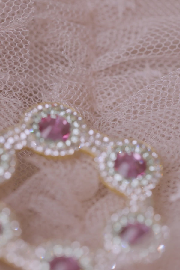 Needle & Thread Rose Romance Hoop Earrings