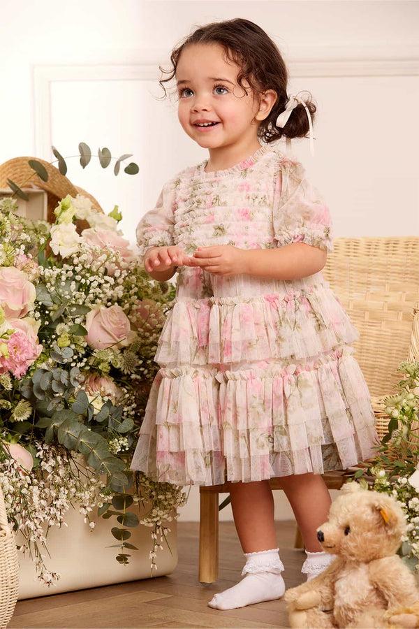 needle & thread Rose Ruffle Frill Baby Dress