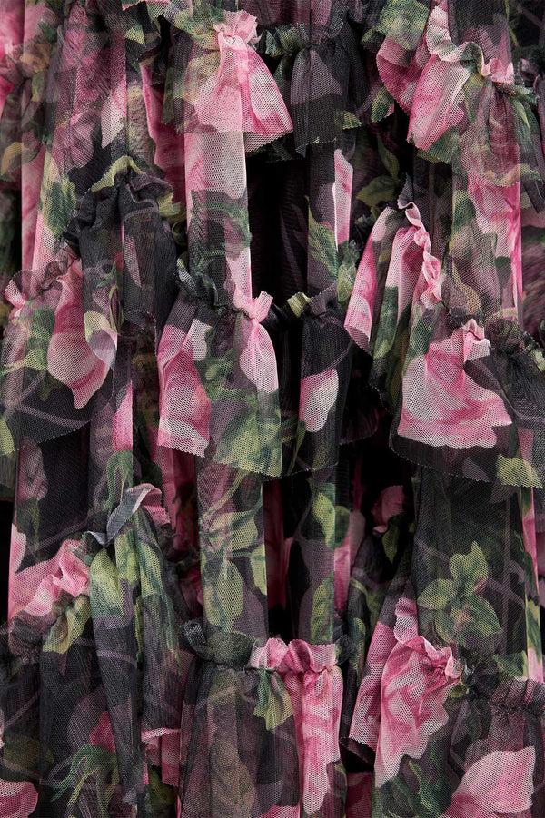 Needle & Thread Rose Vine Aviana Off-Shoulder Gown