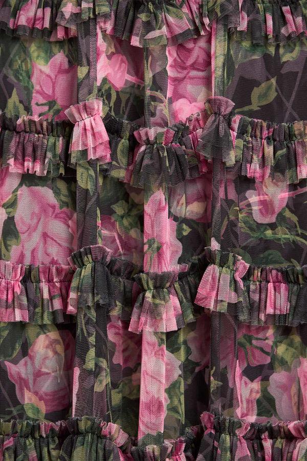 Needle & Thread Rose Vine Round Neck Gown