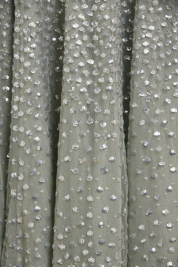 Needle & Thread Scatter Dot Cape Sleeve Ankle Gown