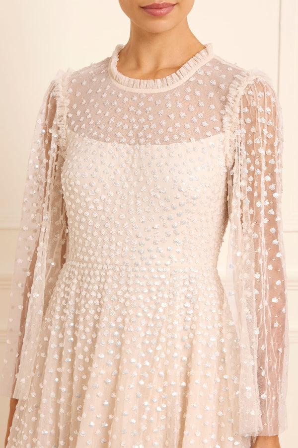 Needle & Thread Scatter Dot Round Neck Ankle Gown