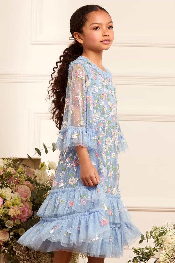 needle & thread Sequin Bloom Kids Dress