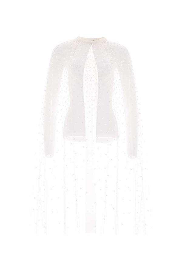 Needle & Thread Sequin Cascade Midaxi Open Cape