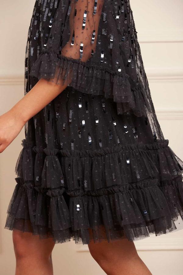 Needle & Thread Sequin Dash Mini Dress