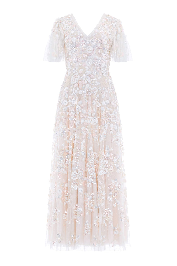 Needle & Thread Sequin Paradise Short Sleeve Gown