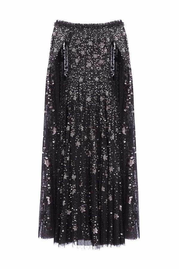 Needle & Thread Shooting Stars Cape Ankle Gown