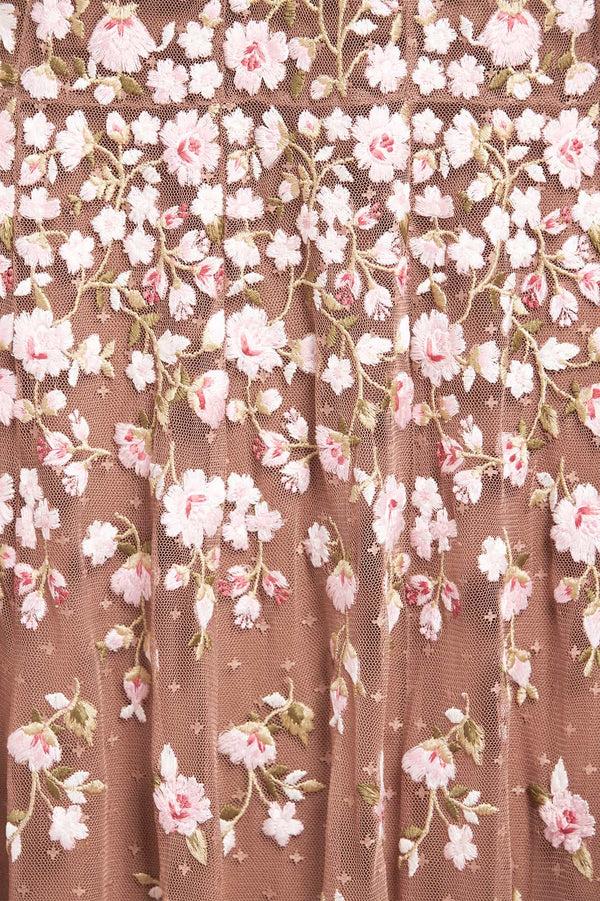 Needle & Thread Sylvia Rose Long Sleeve Ankle Gown