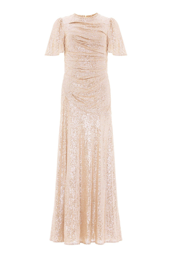 Needle & Thread Valentina Round Neck Gown