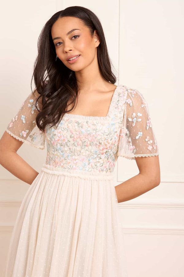 Needle & Thread Versailles Ditsy Bodice Ankle Gown