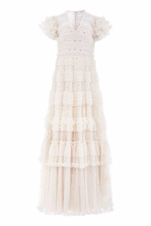 Needle & Thread Vivian V-Neck Gown