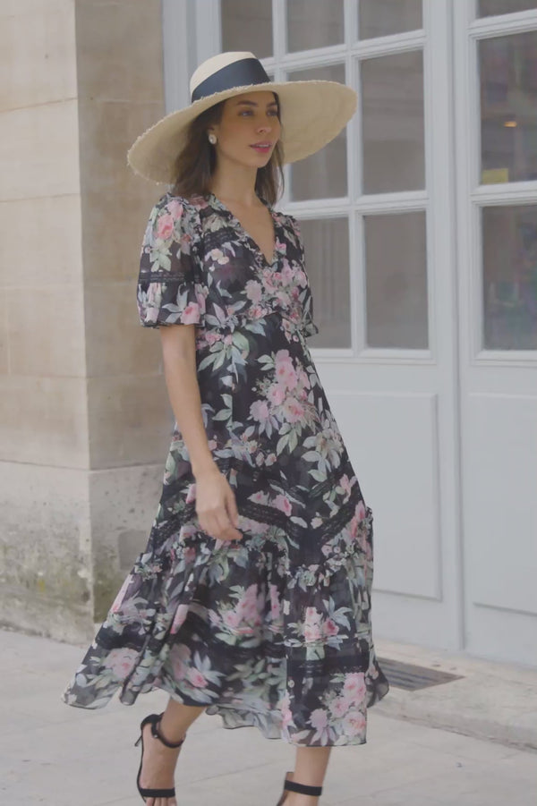 Needle & Thread Paradise Garden Sonata Georgette Ballerina Dress