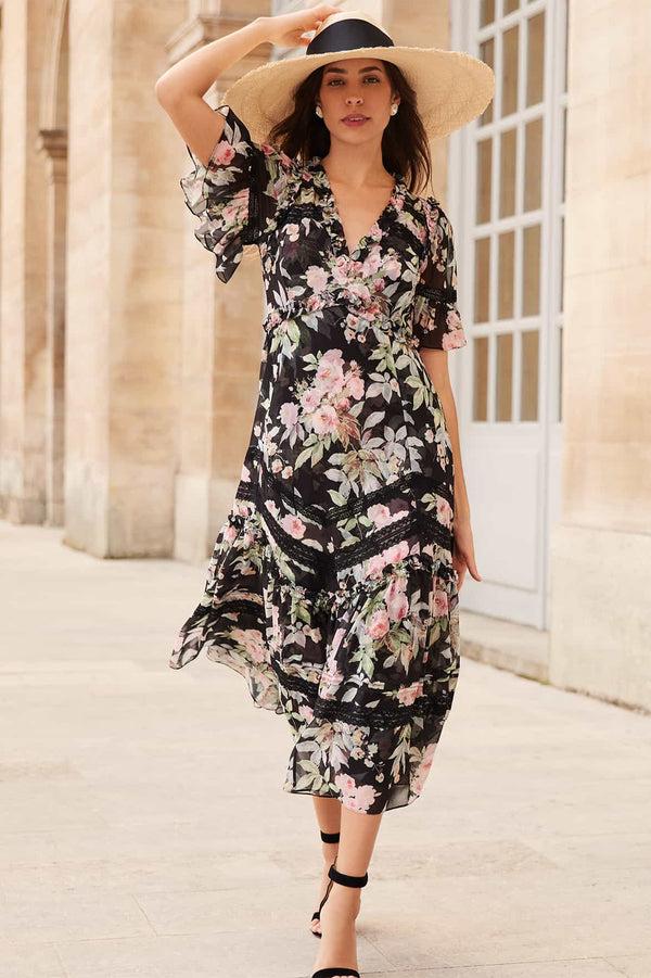 needle & thread Paradise Garden Sonata Georgette Ballerina Dress