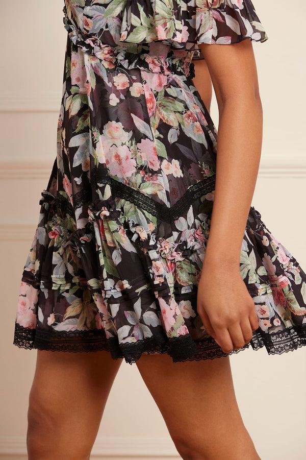 Needle & Thread Paradise Garden Sonata Georgette Micro Mini Dress