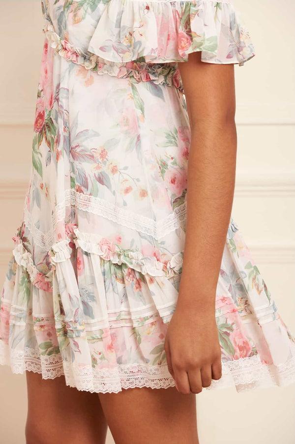 Needle & Thread Paradise Garden Sonata Georgette Micro Mini Dress