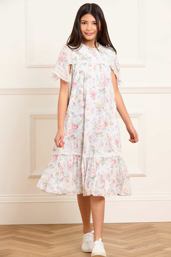 Needle & Thread Pompadour Garden Chiffon Lace Kids Dress