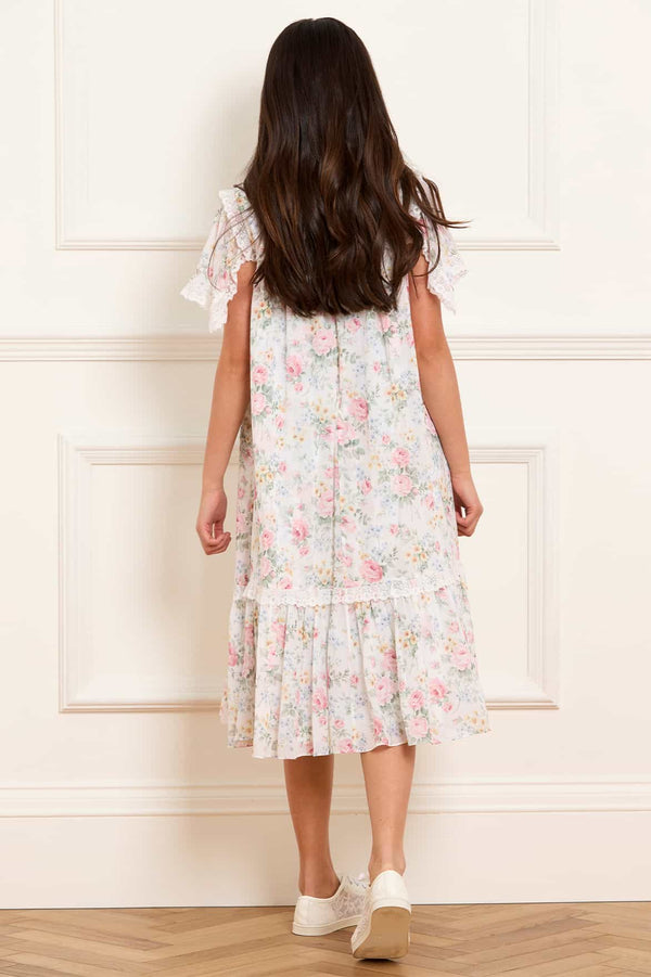Needle & Thread Pompadour Garden Chiffon Lace Kids Dress