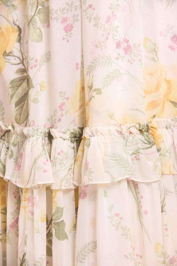 Needle & Thread Rose Chiffon Short Sleeve Ballerina Dress