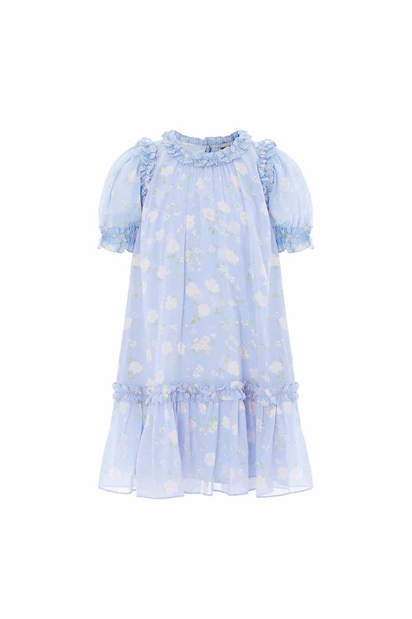 Needle & Thread Rose Ditsy Chiffon Short Sleeve Kids Dress