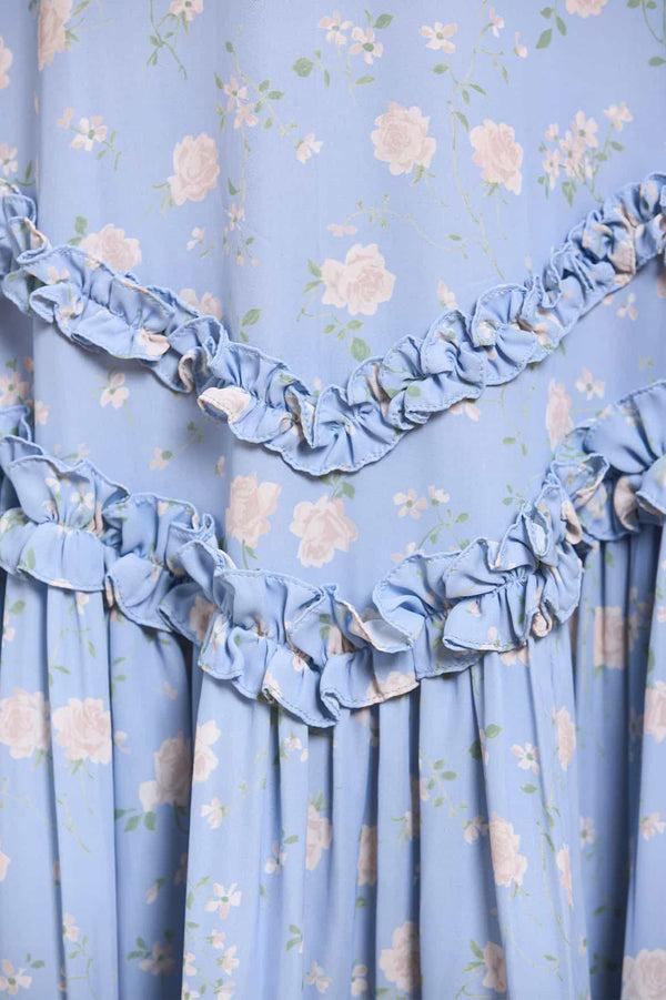 Needle & Thread Rose Ditsy Satin V-Neck Ballerina Dress