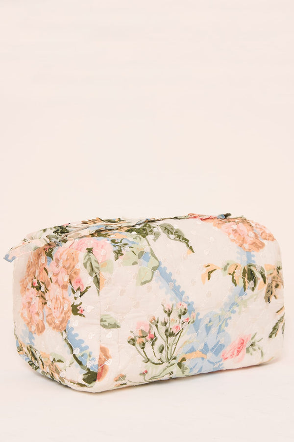 Needle & Thread Rose Garden Medium Quilted Makeup Bag