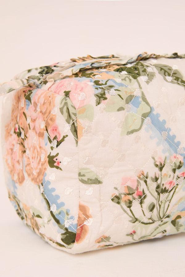 Needle & Thread Rose Garden Medium Quilted Makeup Bag