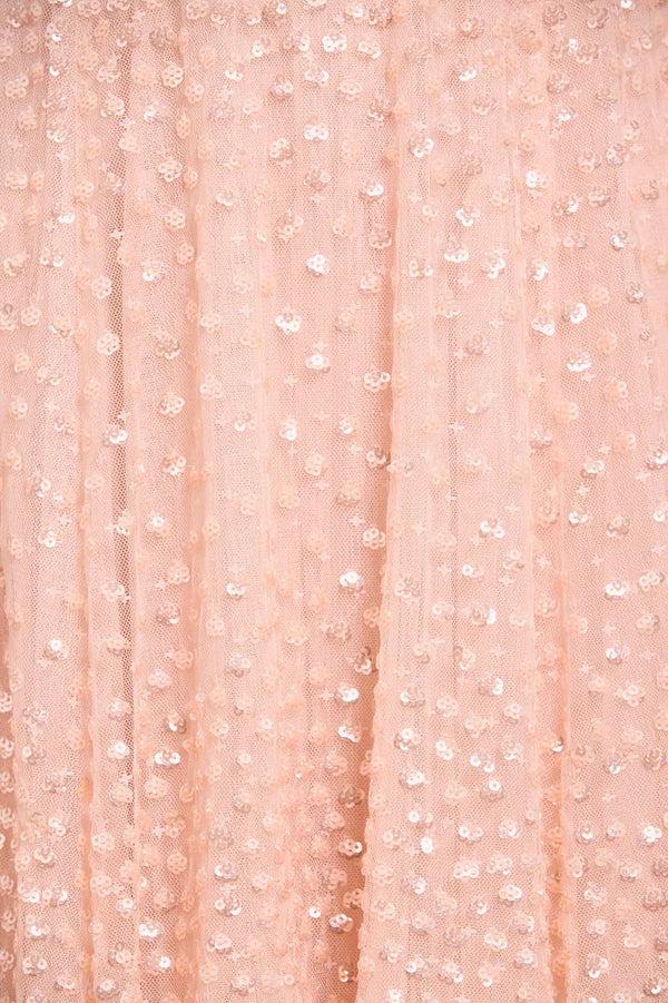 Needle & Thread Scatter Dot Round Neck Short Sleeve Ankle Gown