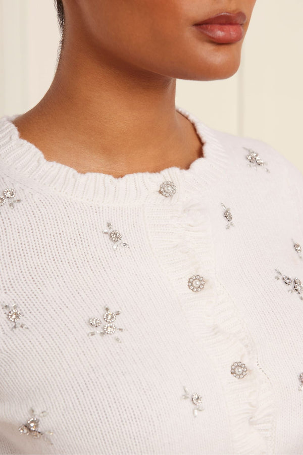 Needle & Thread Scattered Floral Embellished Short Cardigan