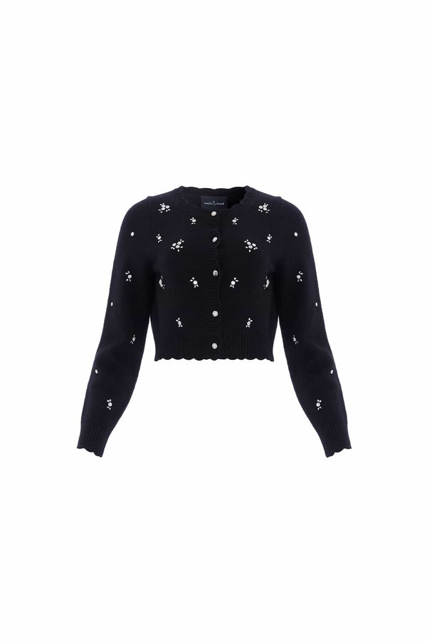 Needle & Thread Scattered Floral Embellished Short Cardigan