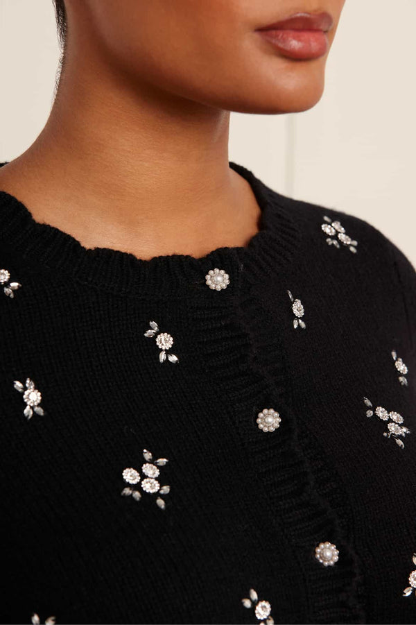 Needle & Thread Scattered Floral Embellished Short Cardigan