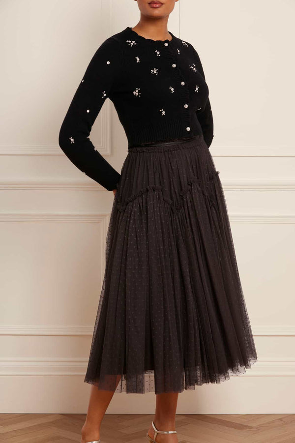 needle & thread Scattered Floral Embellished Short Cardigan