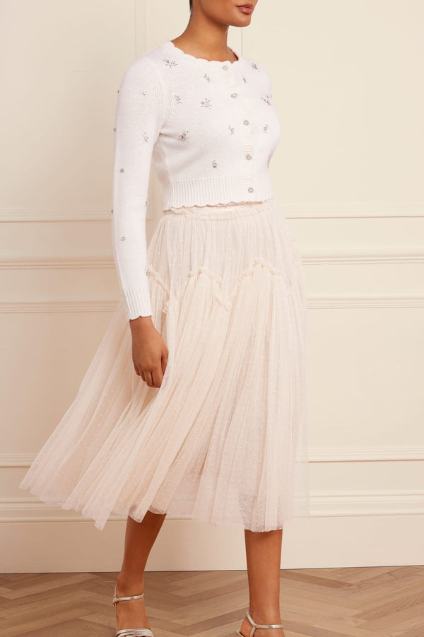 needle & thread Scattered Floral Embellished Short Cardigan