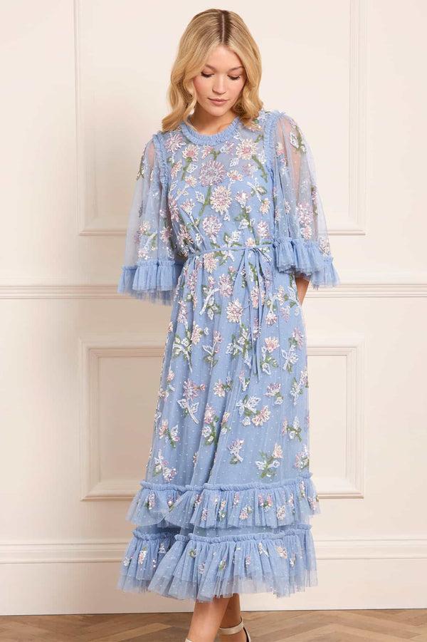 needle & thread Sequin Dandelion Gloss Ballerina Dress