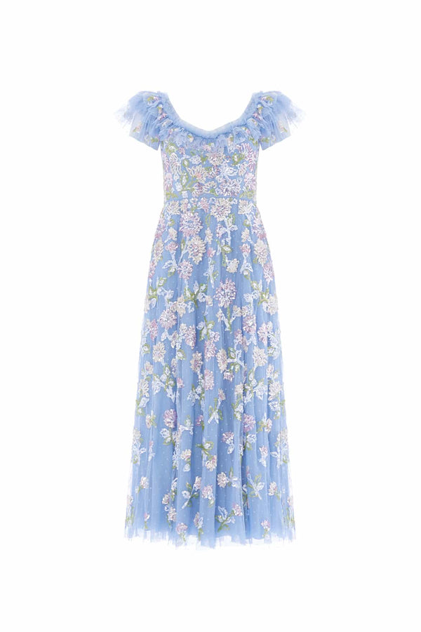 Needle & Thread Sequin Dandelion Ruffle Ballerina Dress