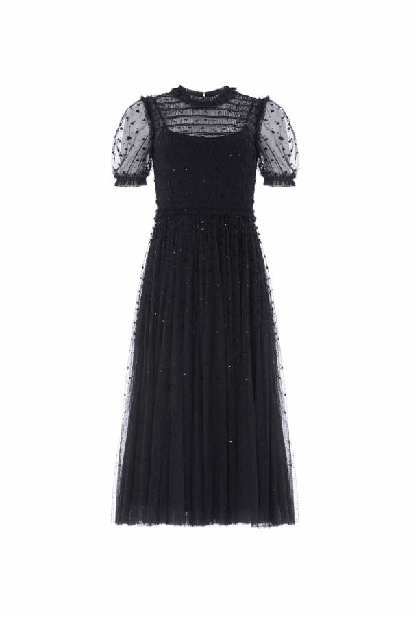 Needle & Thread Sequin Giselle Smocked Ballerina Dress