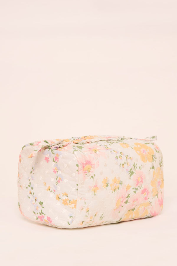 Needle & Thread Sunrise Bloom Medium Quilted Makeup Bag