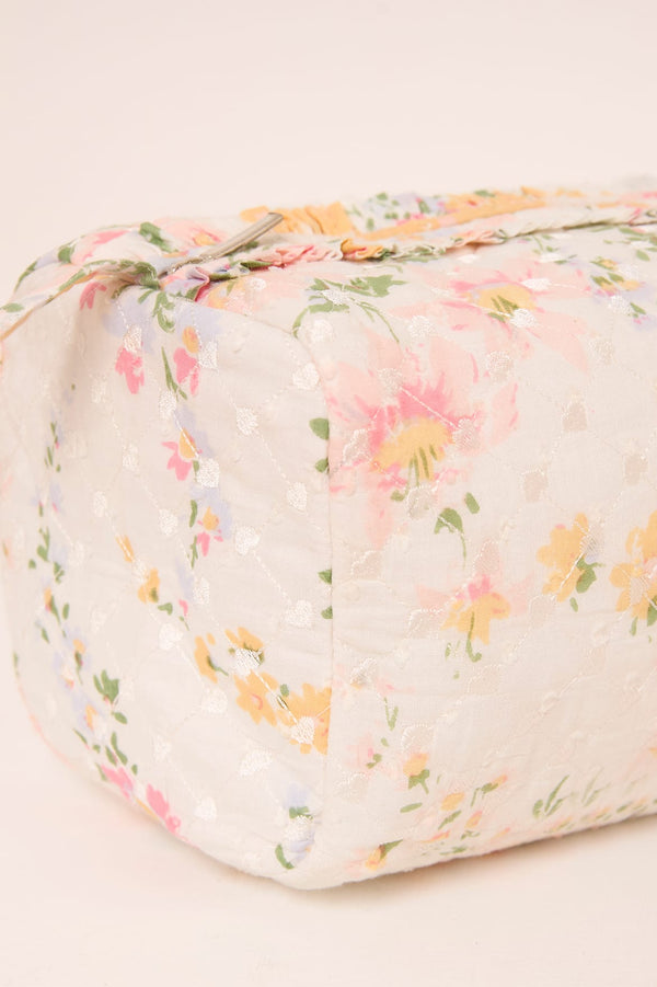 Needle & Thread Sunrise Bloom Medium Quilted Makeup Bag