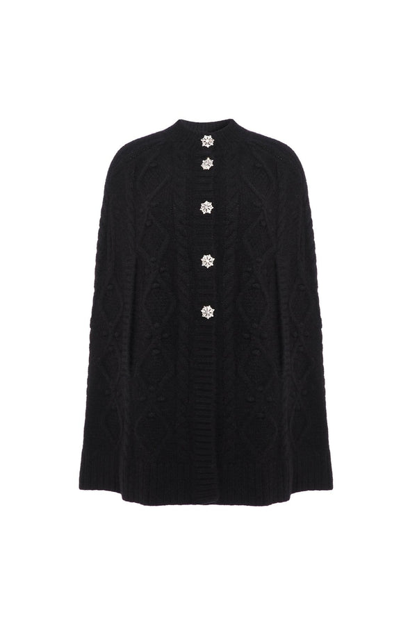 Needle & Thread Sylvie Cable Jewelled Knee Length Cape