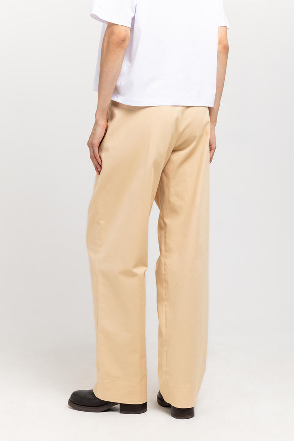 Nehera Butter Beige Peach Cotton Touch Tailored Pants