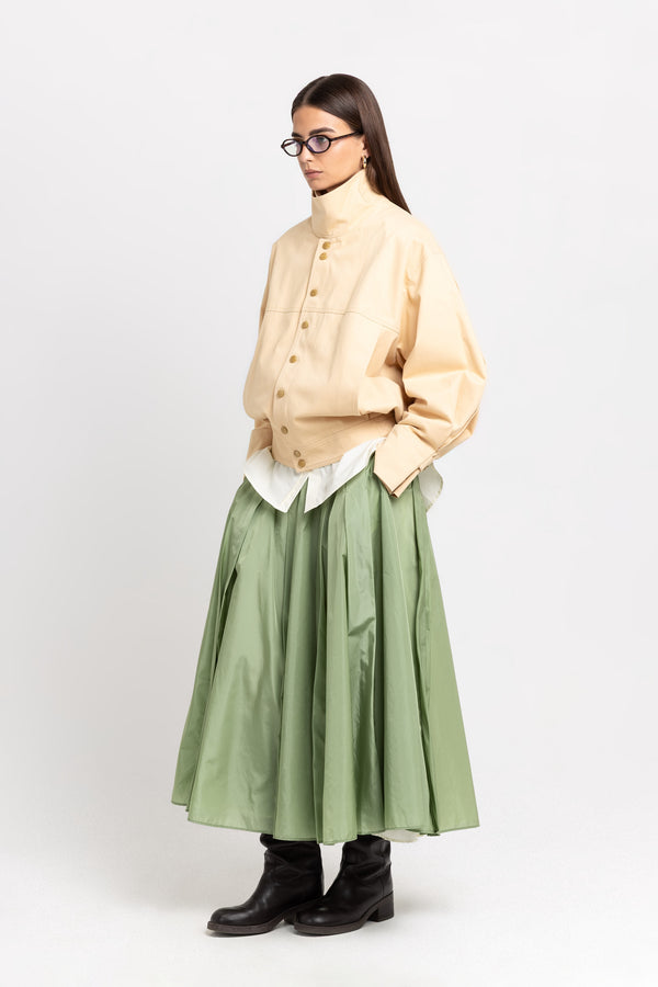 Nehera Butter Beige Soft Touch Cotton Unisex Urban Jacket