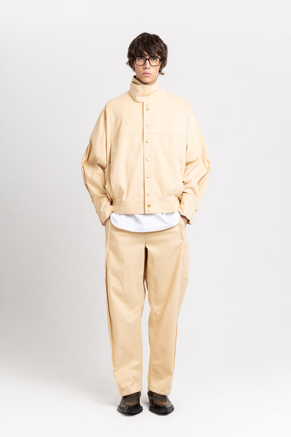 Nehera Butter Beige Soft Touch Cotton Unisex Urban Jacket