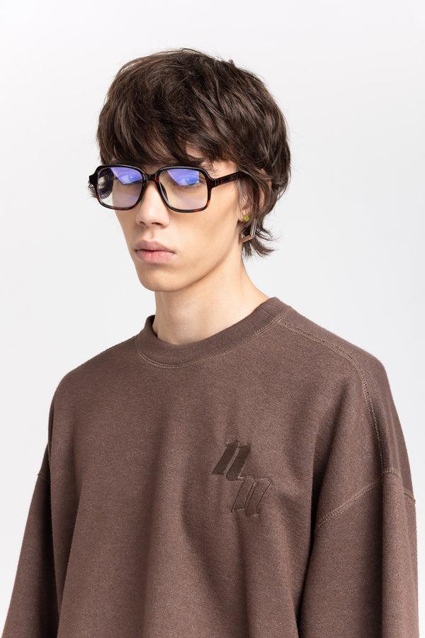 Nehera Earth Brown Double Jersey Short Sleeve Sweatshirt