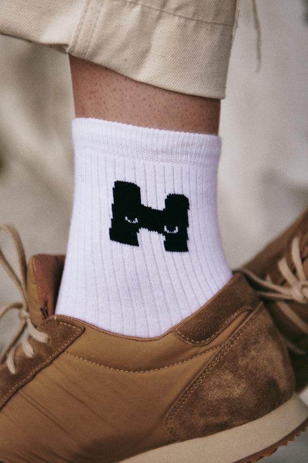 Nehera 3-pack White Cotton ”H-logo” Socks
