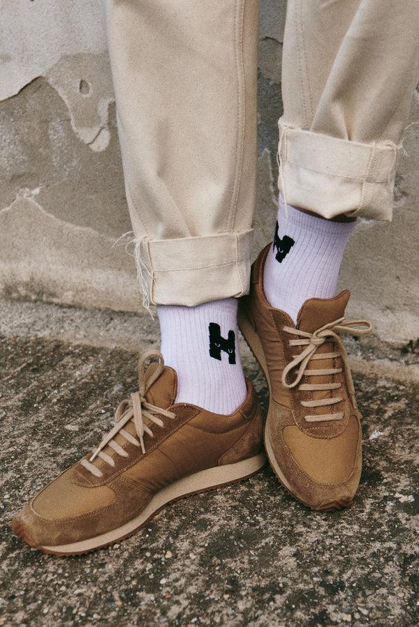 nehera 3-pack white cotton ”H-logo” socks